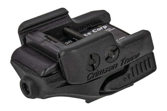 Crimson Trace Rail Master universal red laser sight with black body for handguns and carbines